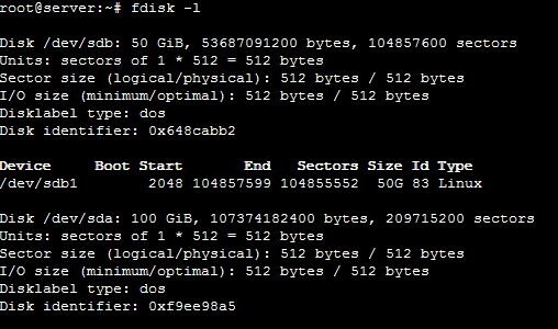 在Linux系统中挂载其他硬盘教程(图文)