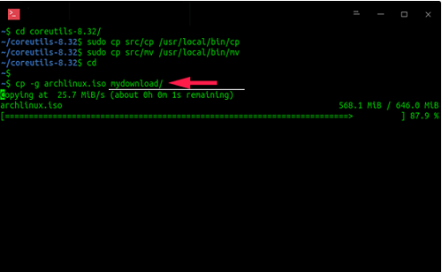 如何为Linux的cp和mv命令添加进度条?