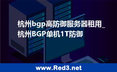 杭州bgp高防御服务器租用_杭州BGP单机1T防御