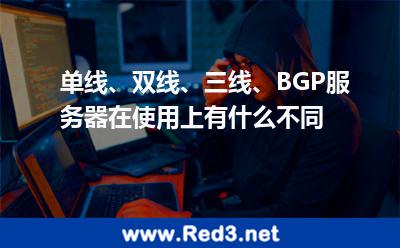 单线、双线、三线、BGP服务器在使用上有什么不同