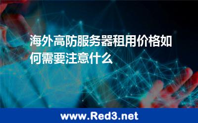 海外高防服务器租用价格如何需要注意什么