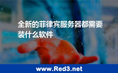 全新的菲律宾服务器都需要装什么软件