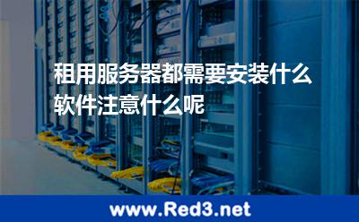 租用服务器都需要安装什么软件注意什么呢 服务器服务