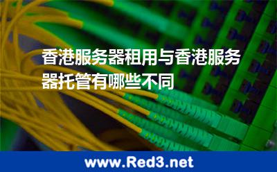 香港服务器租用与香港服务器托管有哪些不同