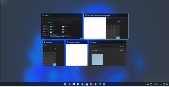 Windows 11 Alt+Tab切换界面升级:越来越像苹果了 Windows 11,苹果