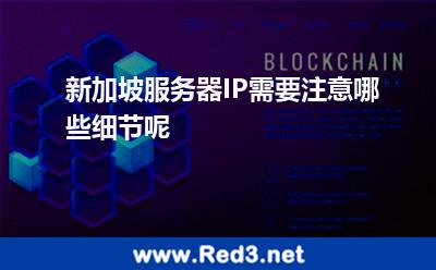 新加坡服务器IP需要注意哪些细节呢