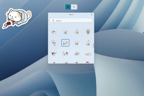 Win11桌面升级:全新玩法桌面贴纸上手体验