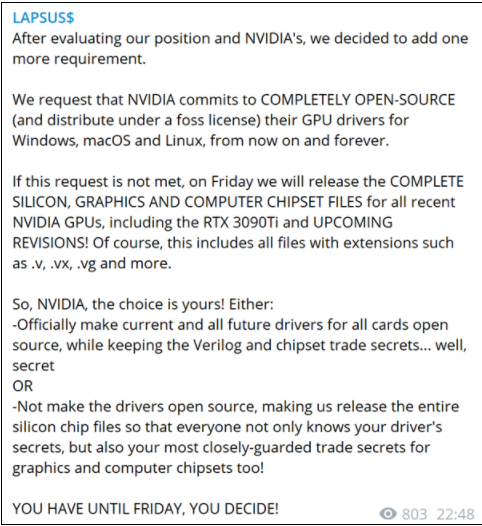 黑客公开威胁NVIDIA:驱动必须开源 否则走着瞧! 黑客,NVIDIA