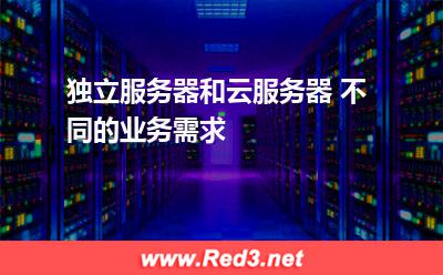 独立服务器和云服务器 不同的业务需求