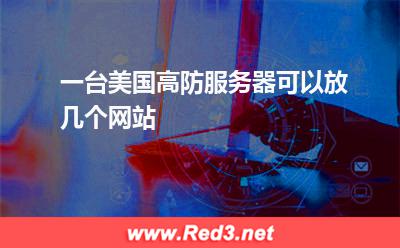 一台美国高防服务器可以放几个网站