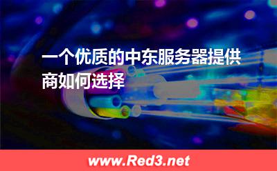 一个优质的中东服务器提供商如何选择
