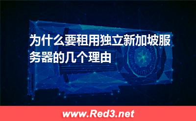 为什么要租用独立新加坡服务器的几个理由