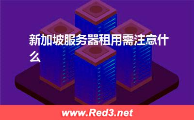 新加坡服务器租用需注意什么 服务器视频