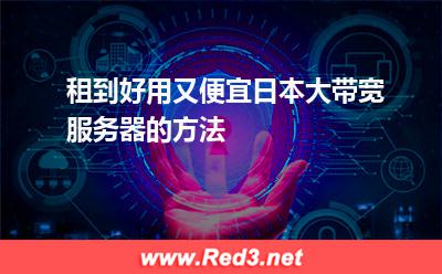 租到好用又便宜日本大带宽服务器的方法 频宽日本
