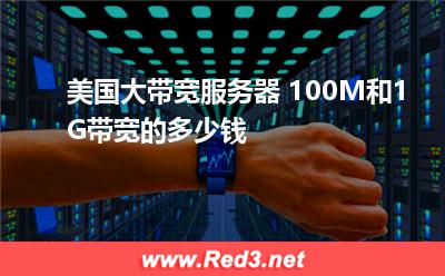 美国大带宽服务器 100M和1G带宽的多少钱