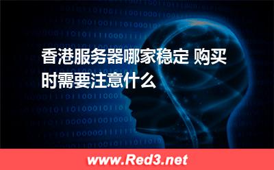 香港服务器哪家稳定 购买时需要注意什么