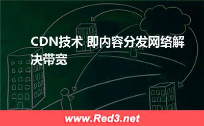 CDN技术 即内容分发网络解决带宽