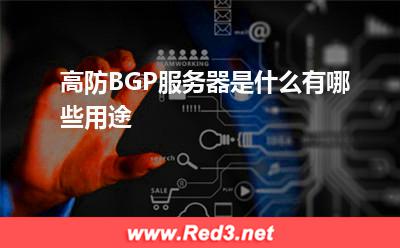 高防BGP服务器是什么有哪些用途