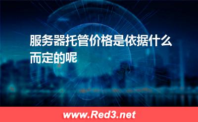 服务器托管价格是依据什么而定的呢