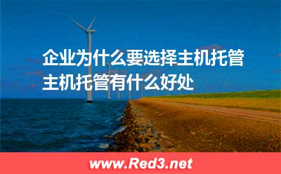 企业为什么要选择主机托管主机托管有什么好处