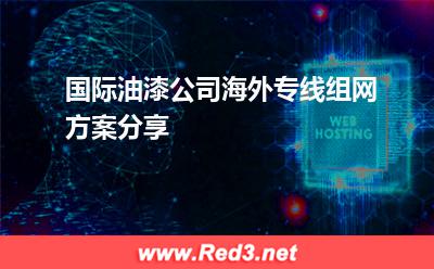 国际油漆公司海外专线组网方案分享