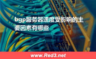 bgp服务器速度受影响的主要因素有哪些