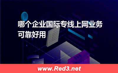哪个企业国际专线上网业务可靠好用
