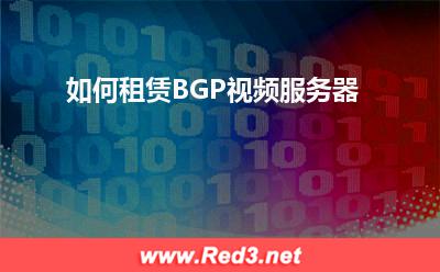 服务器：如何租赁BGP视频服务器
