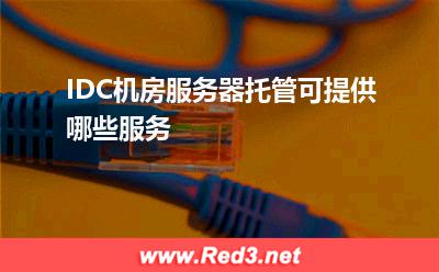 服务器:IDC机房服务器托管可提供哪些服务