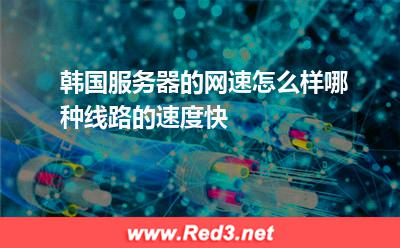 韩国服务器的网速怎么样,哪种线路的速度快