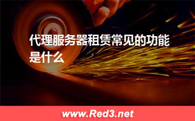 服务器:代理服务器租赁常见的功能是什么