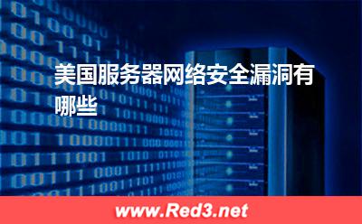 美国服务器:美国服务器网络安全漏洞有哪些