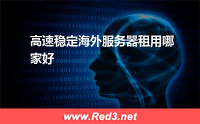 海外服务器:高速稳定海外服务器租用哪家好