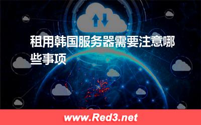 租用韩国服务器需要注意哪些事项