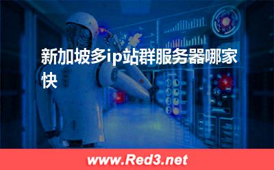 新加坡多ip站群服务器哪家快