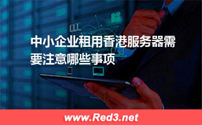 中小企业租用香港服务器需要注意哪些事项