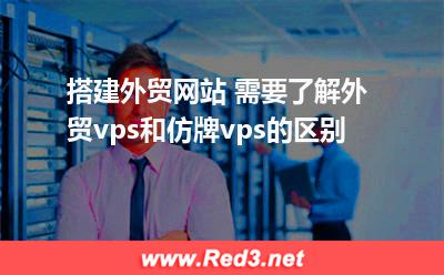 搭建外贸网站需要了解外贸vps和仿牌vps的区别