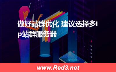 做站群优化选择多ip站群服务器