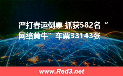 严打春运倒票 抓获582名“网络黄牛”车票33143张