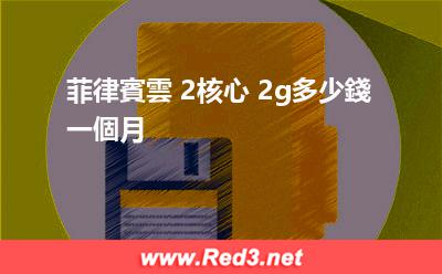 菲律賓雲 2核心 2g多少錢一個月