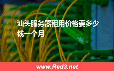 汕头服务器租用价格要多少钱一个月