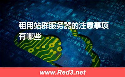 租用站群服务器的注意事项有哪些