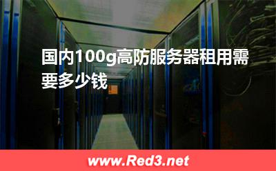 国内100g高防服务器租用需要多少钱