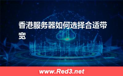香港服务器如何选择合适带宽
