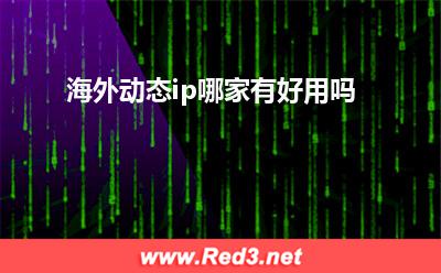 海外动态ip:海外动态ip哪家有,好用吗