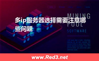 服务器:多ip服务器选择需要注意哪些问题