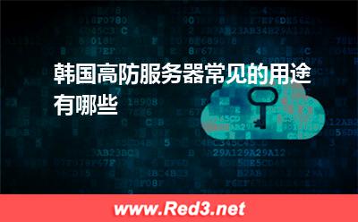 韩国高防服务器常见的用途有哪些