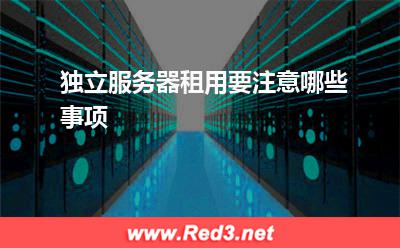 独立服务器:独立服务器租用要注意哪些事项