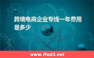 全球:跨境电商企业专线一年费用是多少