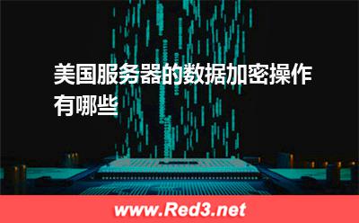 服务器：美国服务器的数据加密操作有哪些